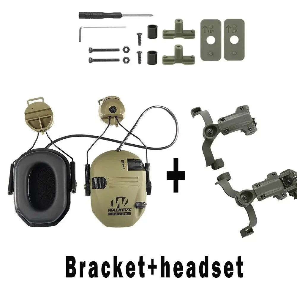 Walker Electronic Shooting Headset Helmet Mounted Earmuffs