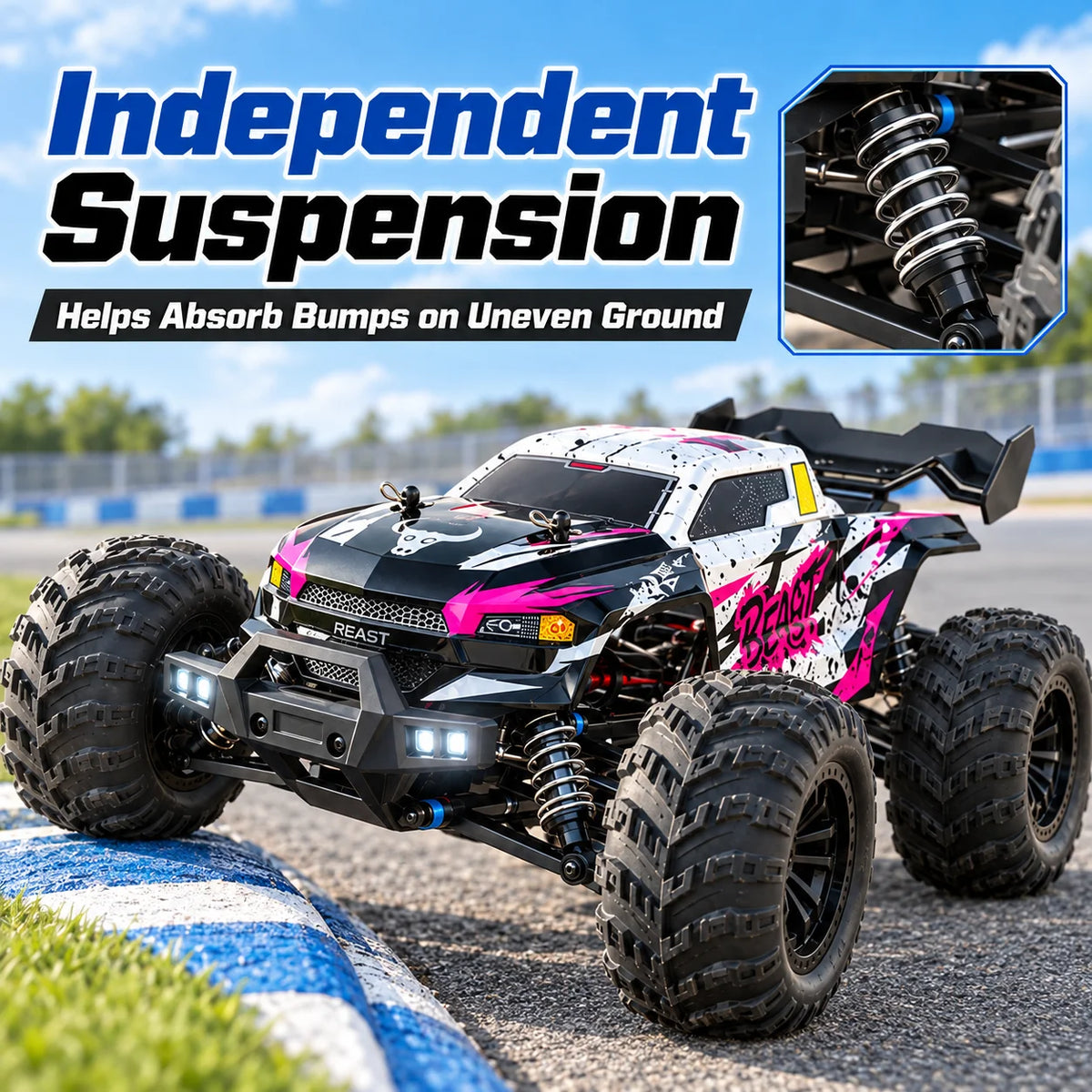 ZNLYRION Brushless RC Off-Road Monster Truck Adjustable Remote — product view 5