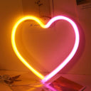 Enchanting Neon Butterfly Heart LED Wall Light Decor for Kids