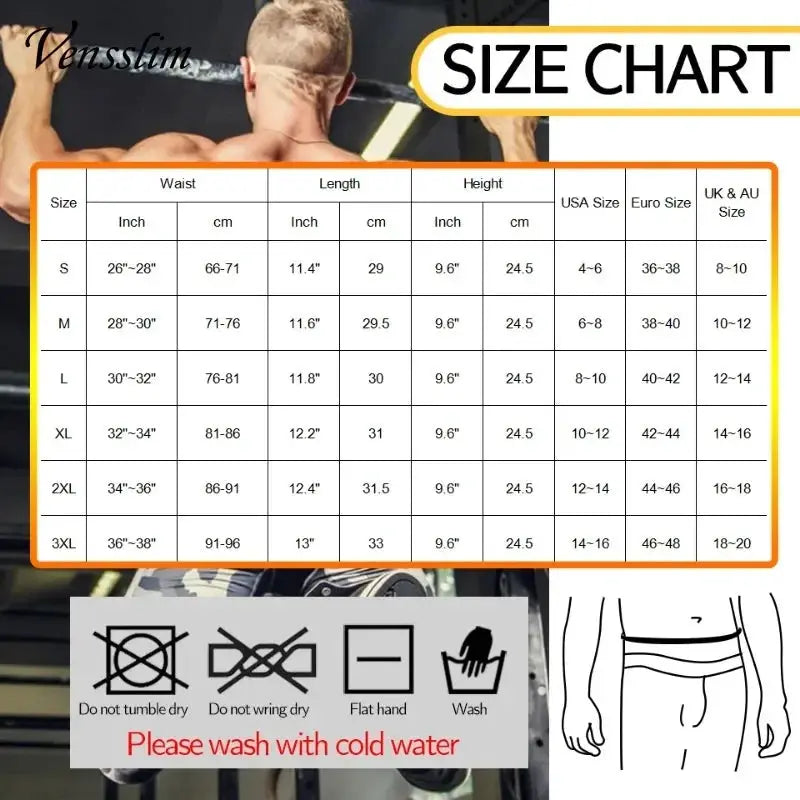 Vensslim Men Slimming Body Shaper Tummy Control Belt