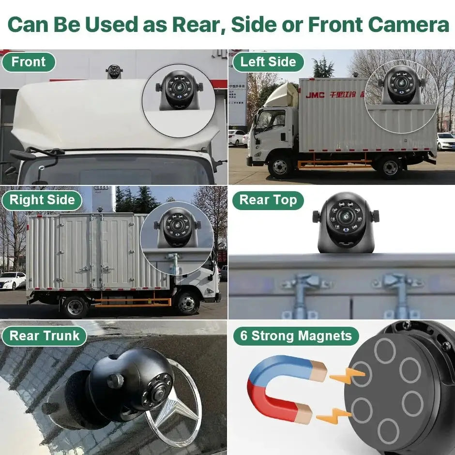GreenYi 5G WiFi Magnetic Hitch Rear View Camera Night Vision Trailer RV - stepyours.com