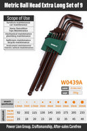 WYNNS Allen Wrench Set Hex Key 9pcs Tool for Repairs