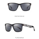 Unisex Vintage Polarized Square Sunglasses UV400 Protection