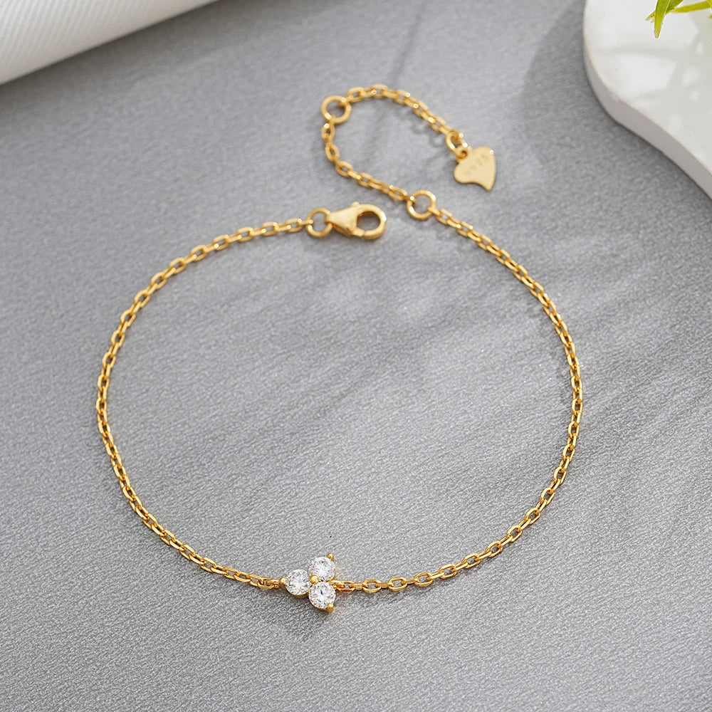 Flower Moissanite Jewelry in Sterling Silver — product view 3