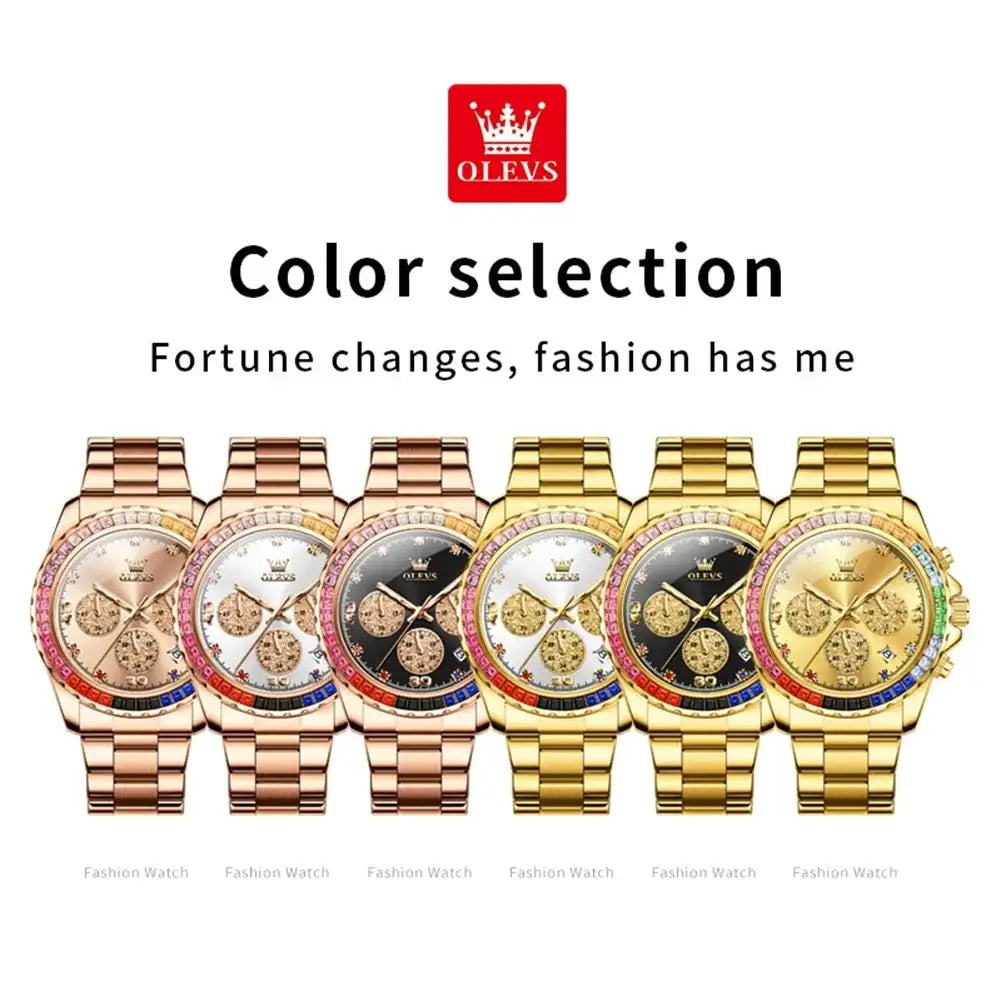 Olevs Men Rainbow Dial Quartz Watch — product image 8