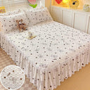 Bonenjoy Cartoon Style Bed Skirt With Ruffled Lace
