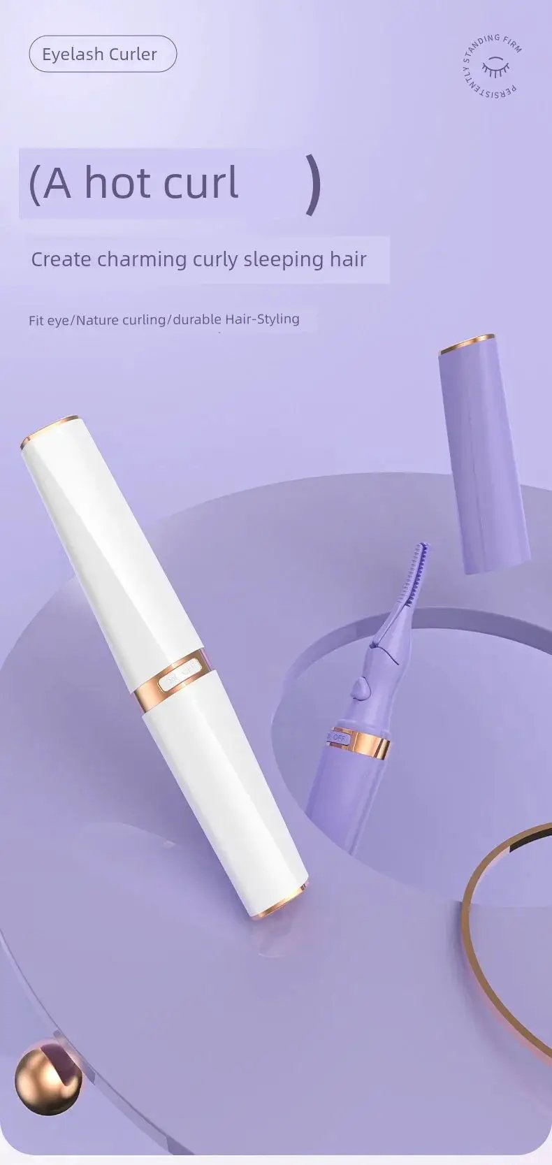 OVL Electric Eyelash Curler For All Day Lash Curling