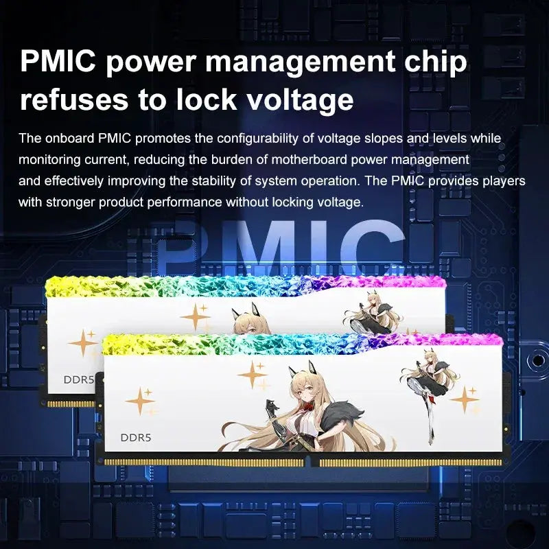 JUHOR RGB DDR5 16GB 6400MHz Desktop Memory Module Elite