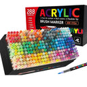 Acrylic Brush Marker Set Colors