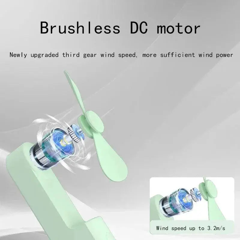 Handheld Mini Fan Three Speed Portable Cooling Essential
