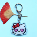 Anime Hello Kitty & My Melody Keychain Set for Fans