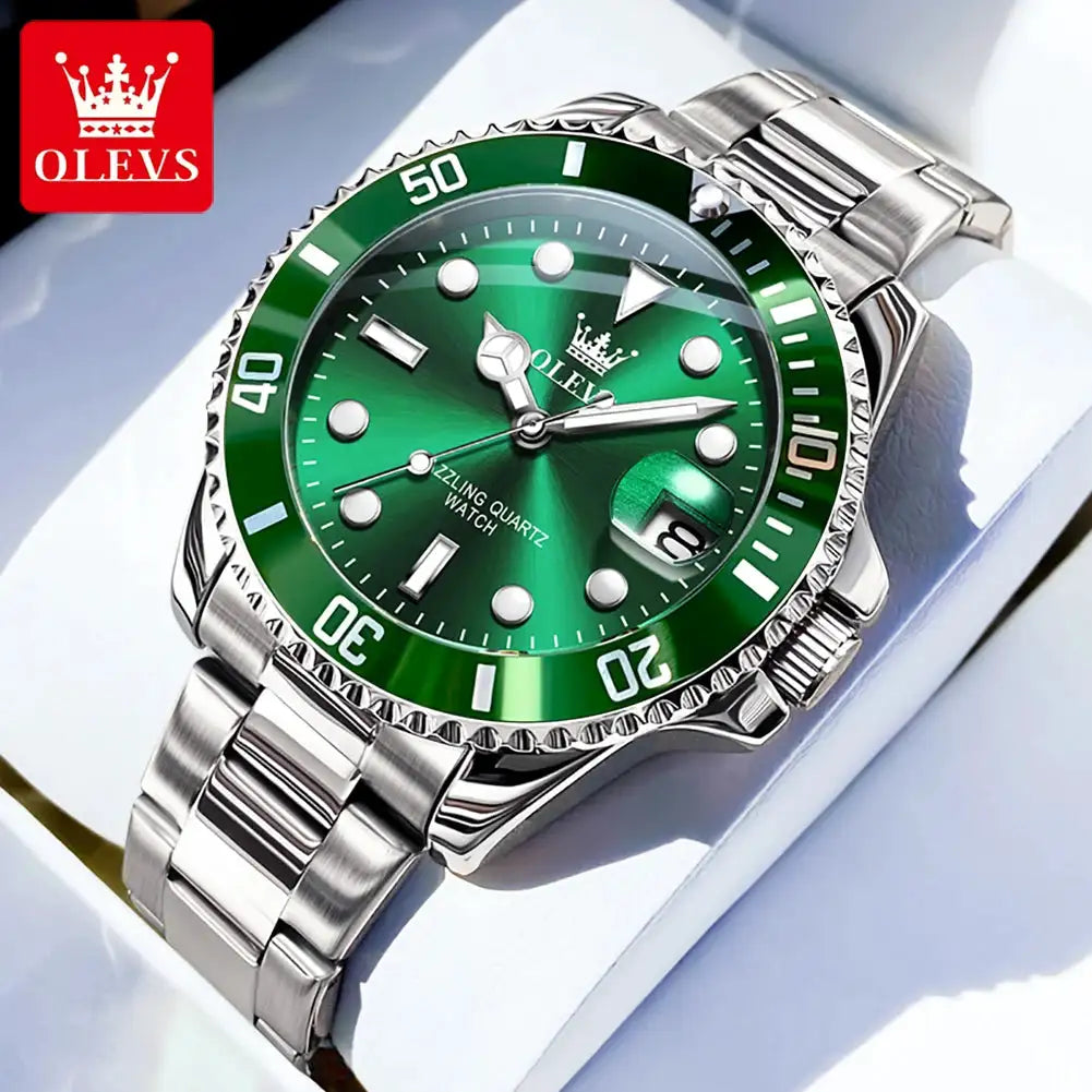 Mens Steel Watch Quartz Calendar Gift — product image 12