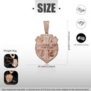 Iced Shield Cz Pendant House