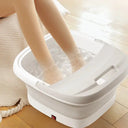 New Arrival Foldable Electric Foot Spa Tub Heating Bubble Roller Massage Household Portable Foot Bath Massager