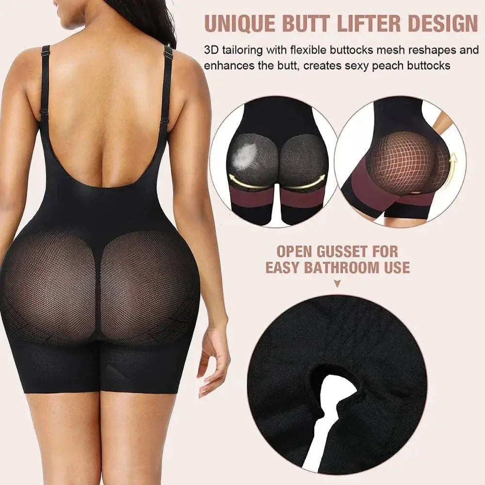 Seamless Slimming Bodysuit For Women Backless Shapewear - OurLum.com