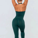 Yoga Set Seamless Backless Halter Top Leggings