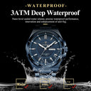 POEDAGAR Men Quartz Watch Steel
