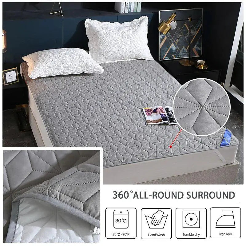 Waterproof King Size Quilted Mattress Protector Pad
