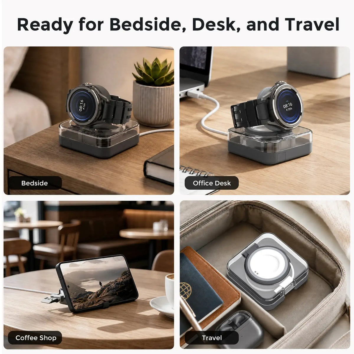 Magnetic Watch Charger Stand Storage Box — product view 6