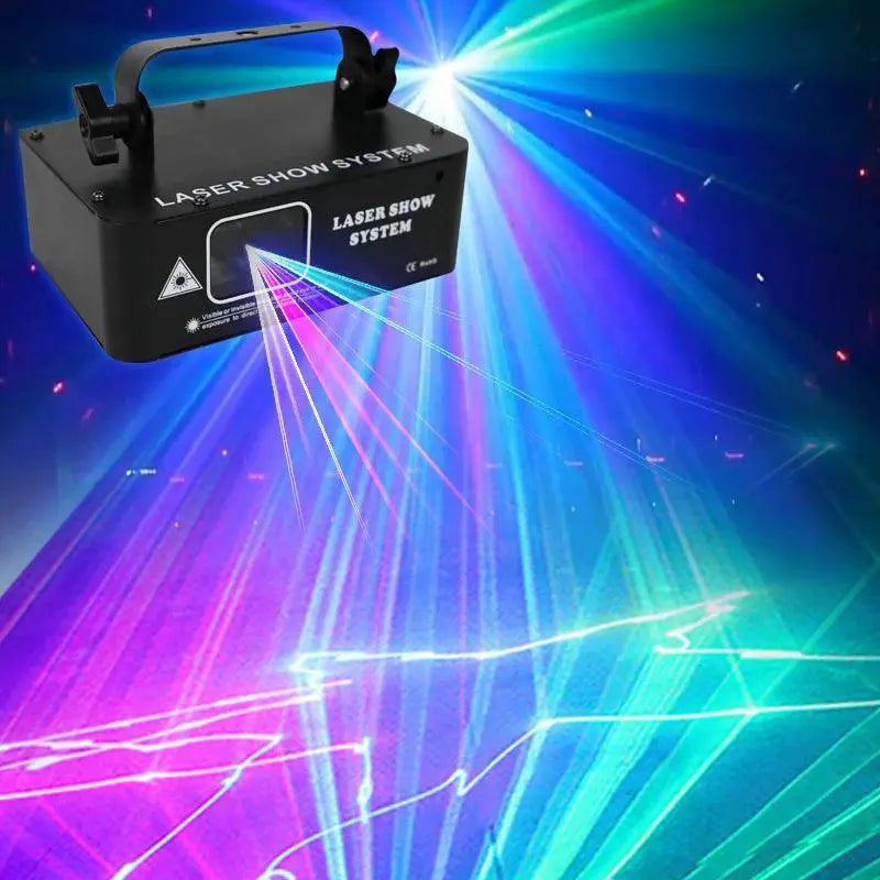 HCWE Single Head Full Color Laser Lamp Disco Ball Lights
