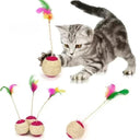 Cat Scratch Ball Feather Toy - Fun Training for Kittens