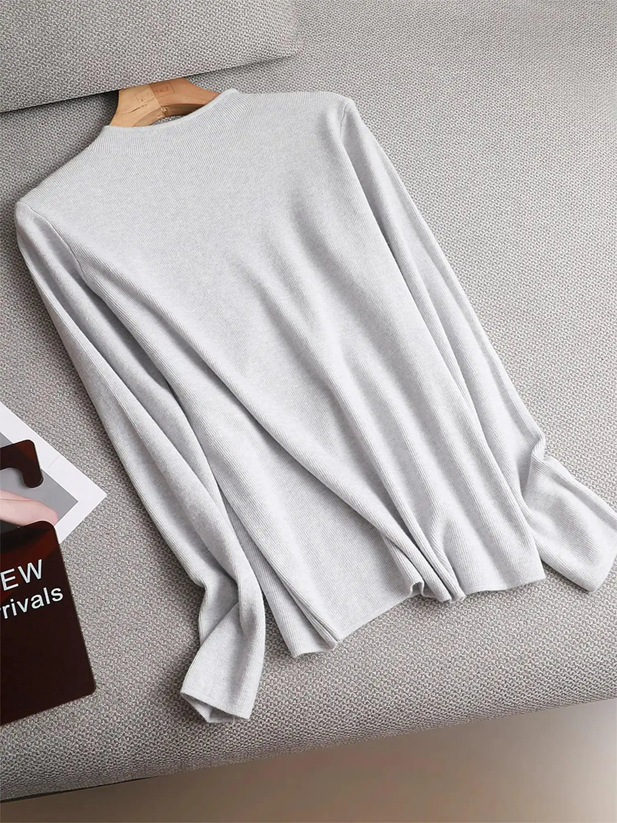 Flattering Mock-Neck Sweater for Work — product view 9