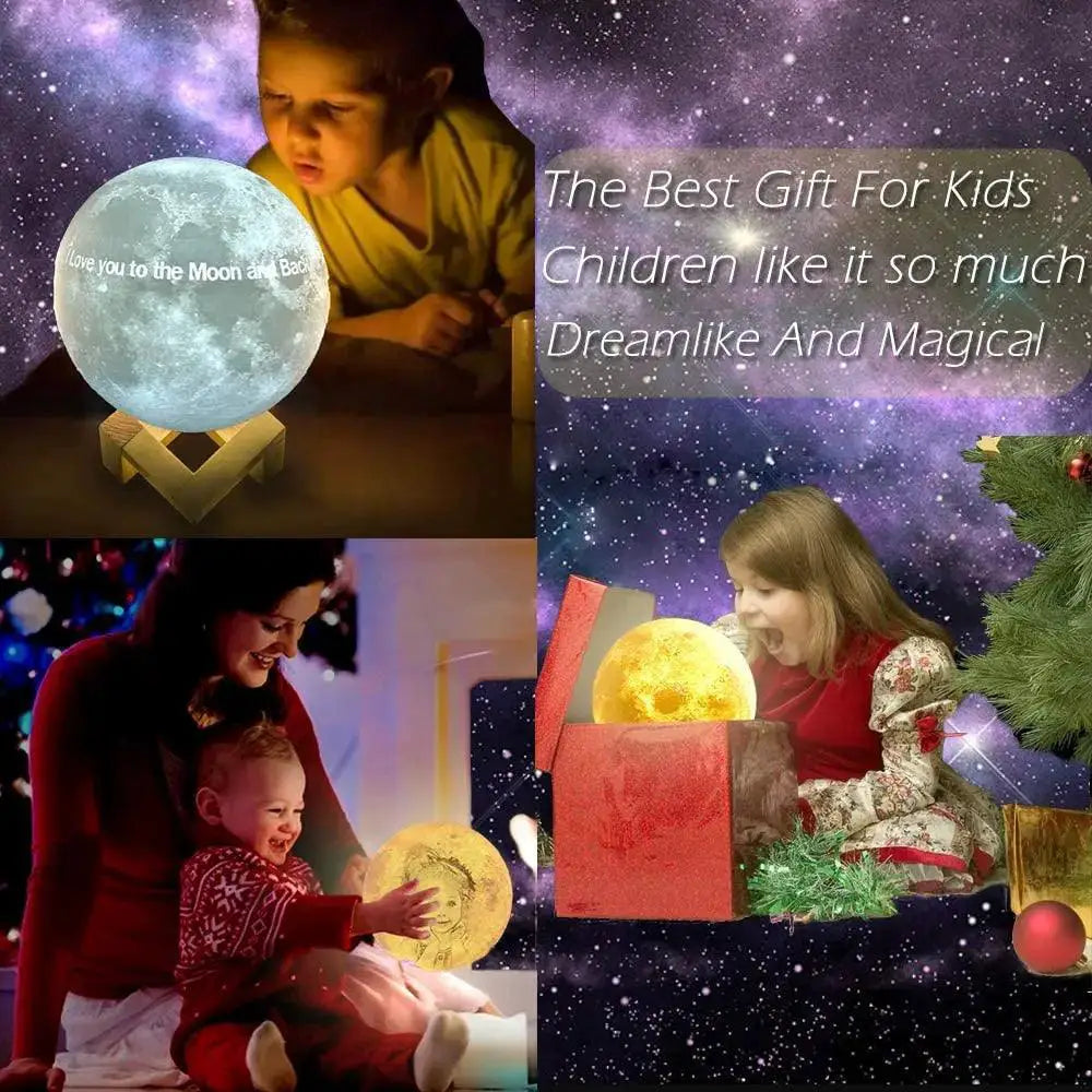 Custom Photo Moon Lamp Personalized Night Light For Memories