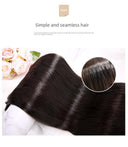 Seamless Hair Extension Real Hair Long Straight Hair Band 8D