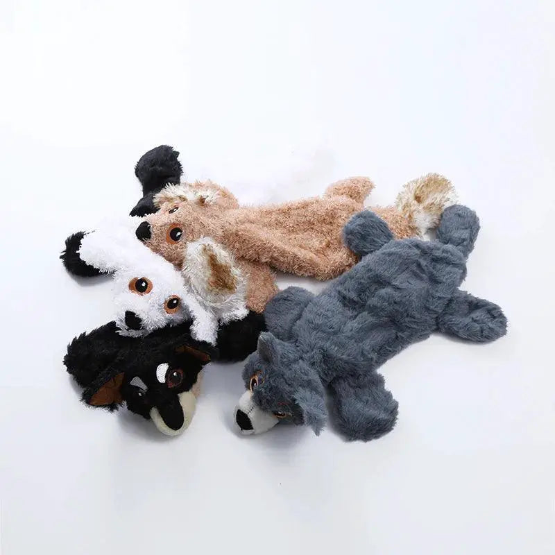 Plush Fur Shell Dog Toy Bite Resistant Vocal Fun For Pets