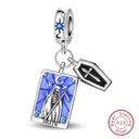 Charm Sterling Silver Tarot Card