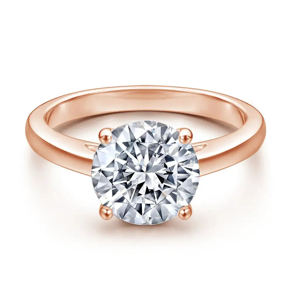 Classic Moissanite Silver Ring — product image 3