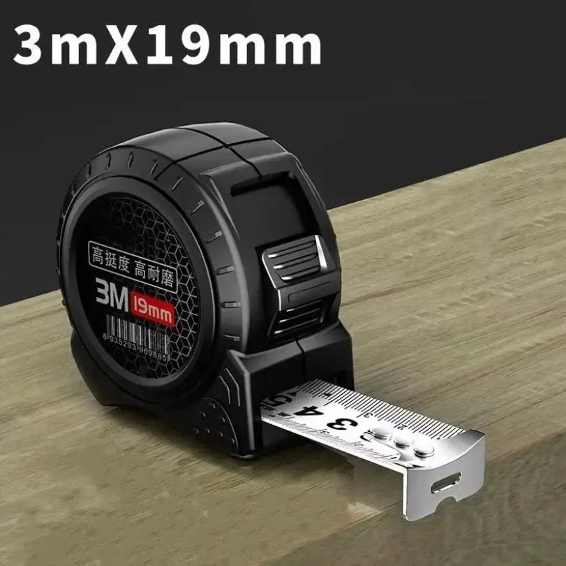 High precision wear-resistant tape measuring tool 3/5/10 meter metric self-locking fluorescent steel ruler