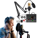 Podcast Equipment Bundle with BM800 Microphone and V8 Sound Card