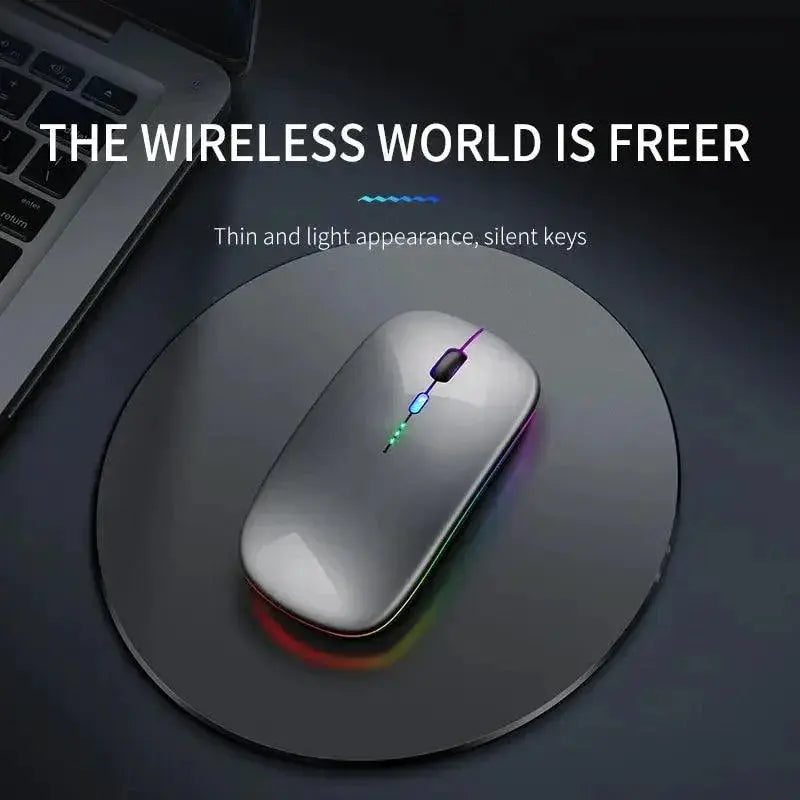 Bluetooth RGB Rechargeable Wireless Mouse for Gaming Laptop
