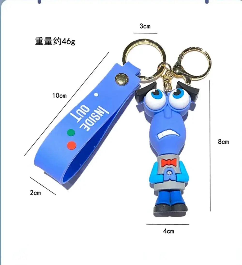 New 3D Anime Figures Keychain Inside Out Gift For Collectors