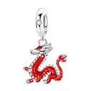 Sterling Silver Fire Dragon T-rex