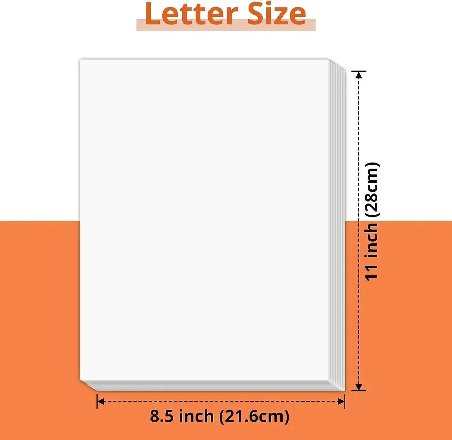 HTVRONT 50 Sheets Cardstock Paper Bundle 8x11 White Brown
