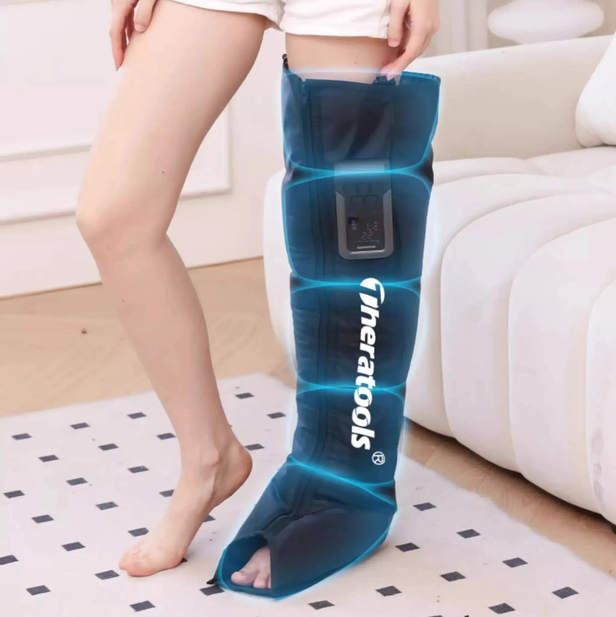 2026 New Arrival Cordless Legs and Feet Air Massage Therapy Recovery Boots Circulation Air Compression Full Leg Massager Machine