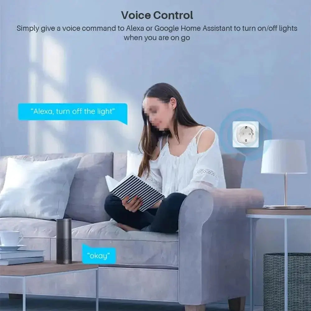Smart WiFi Plug With Power Monitor And Alexa Support