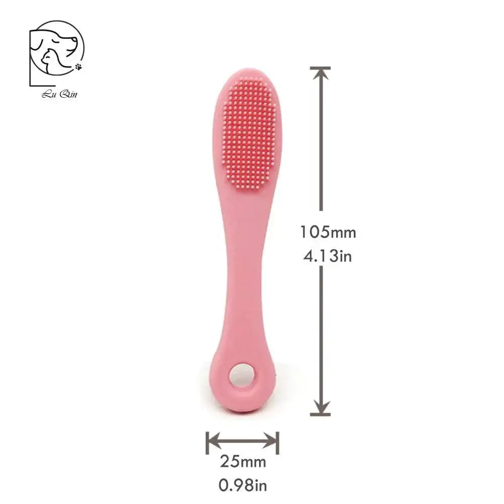 Pet Finger Brush Soft Silicone Tool For Cat And Dog Grooming