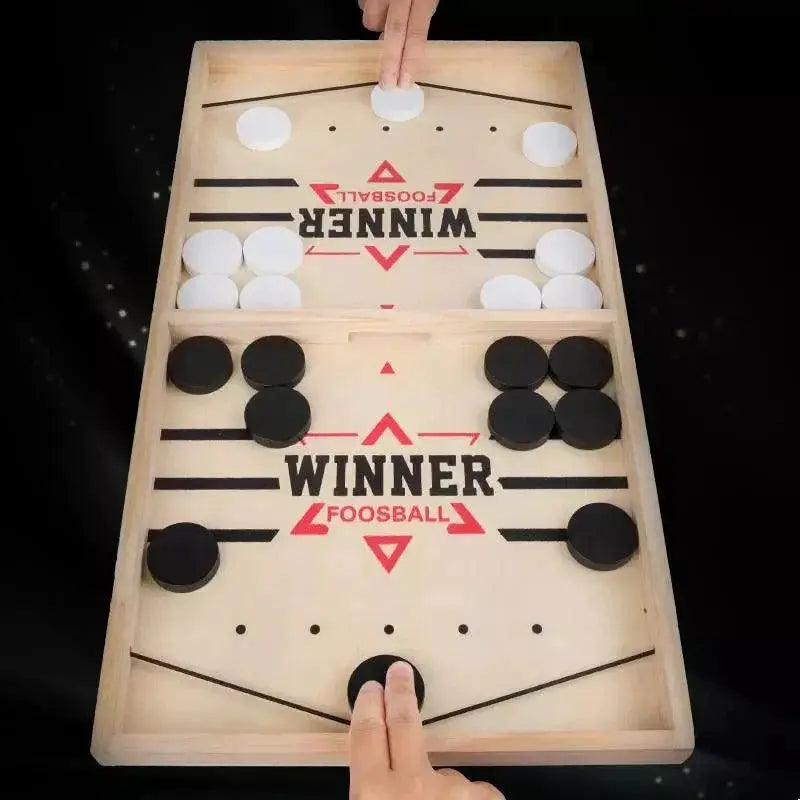 Foosball Chess Catapult Sling Puck Toy for Kids Fun