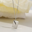 Love Letter Envelope Pendant Necklace Customized Stainless Steel Jewelry for Valentine Day Mother Day Gift