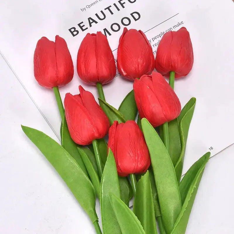 Artificial Tulip Bouquet Lifelike Flowers For Home Décor