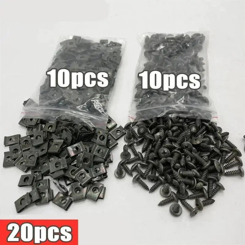 Mixed Car Motorcycle U Type Clip Fastener Set Durable Iron