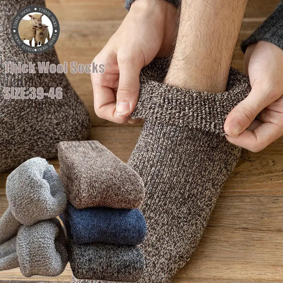 Cozy Chic Winter Wool Cashmere Socks for Snow Days