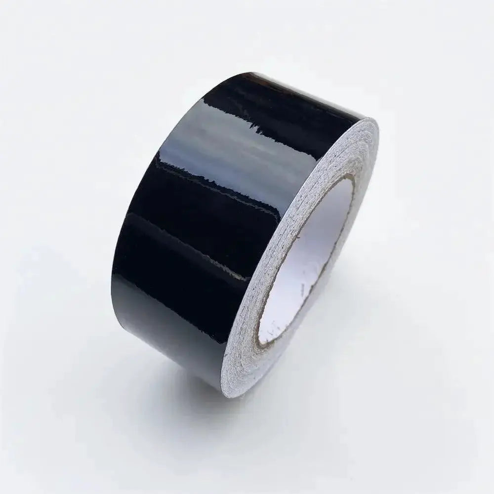 Black Glossy Vinyl Wrap Tape For Car Trim Protection