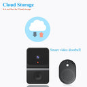 Wireless Doorbell With WiFi HD Camera Night Vision Intercom For Safer Smart Home