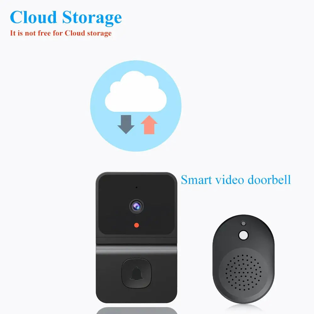 Wireless Doorbell WiFi Outdoor HD Camera Security Door Bell Night Vision Video Intercom Voice Change For Home Monitor Door Phone by stepyours.com