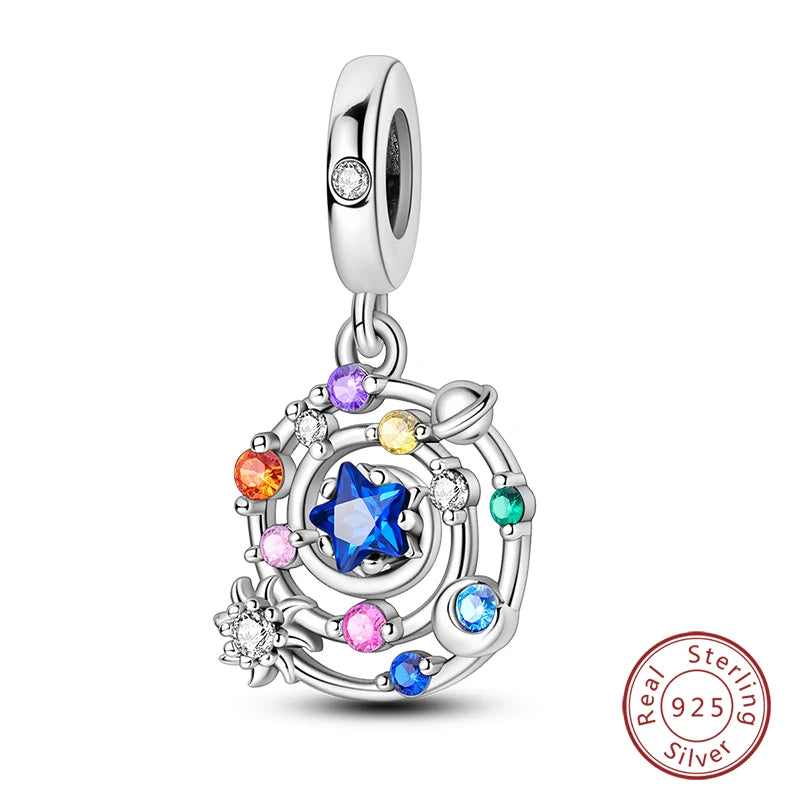 Sterling Silver Blue Crystal Life