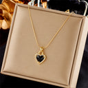 XIYANIKE 316L Stainless Steel Gold Color Love Heart Necklace